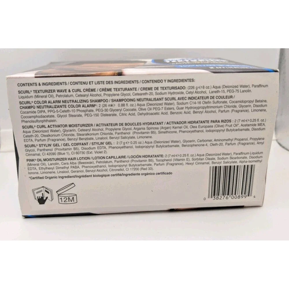 Pack of 2 Luster's S-Curl Texturizer Kit Regular Strength Men's Hair New